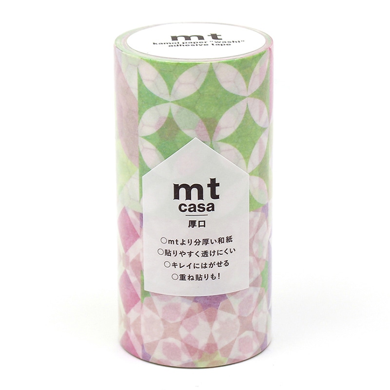 カモ井加工紙 マスキングテープ mt casa 厚口 タイル・パターン MTCAS020 1本（ご注文単位1本）【直送品】