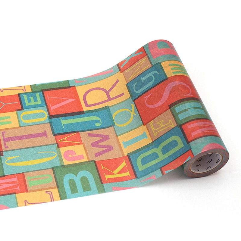 カモ井加工紙 マスキングテープ mt casa 厚口 アルファベット MTCAS027 1本(ご注文単位1本)【直送品】