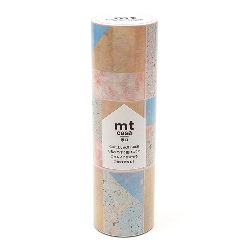 カモ井加工紙 マスキングテープ mt casa 厚口 図形タイル MTCAS028 1本（ご注文単位1本）【直送品】