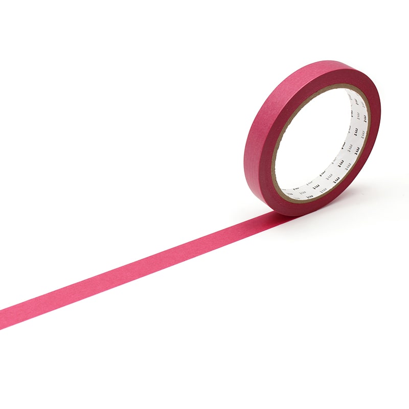 カモ井加工紙 マスキングテープ mt large core 和紙 臙脂 強粘着 MT10L058 10巻/パック(ご注文単位1パック)【直送品】