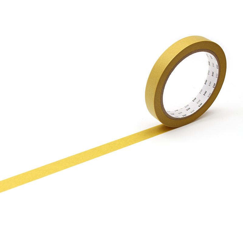 カモ井加工紙 マスキングテープ mt large core 和紙 マスタード 強粘着 MT10L063 10巻/パック(ご注文単位1パック)【直送品】