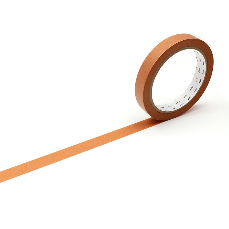 カモ井加工紙 マスキングテープ mt large core 和紙 バーントオレンジ 強粘着 MT10L065 10巻/パック(ご注文単位1パック)【直送品】