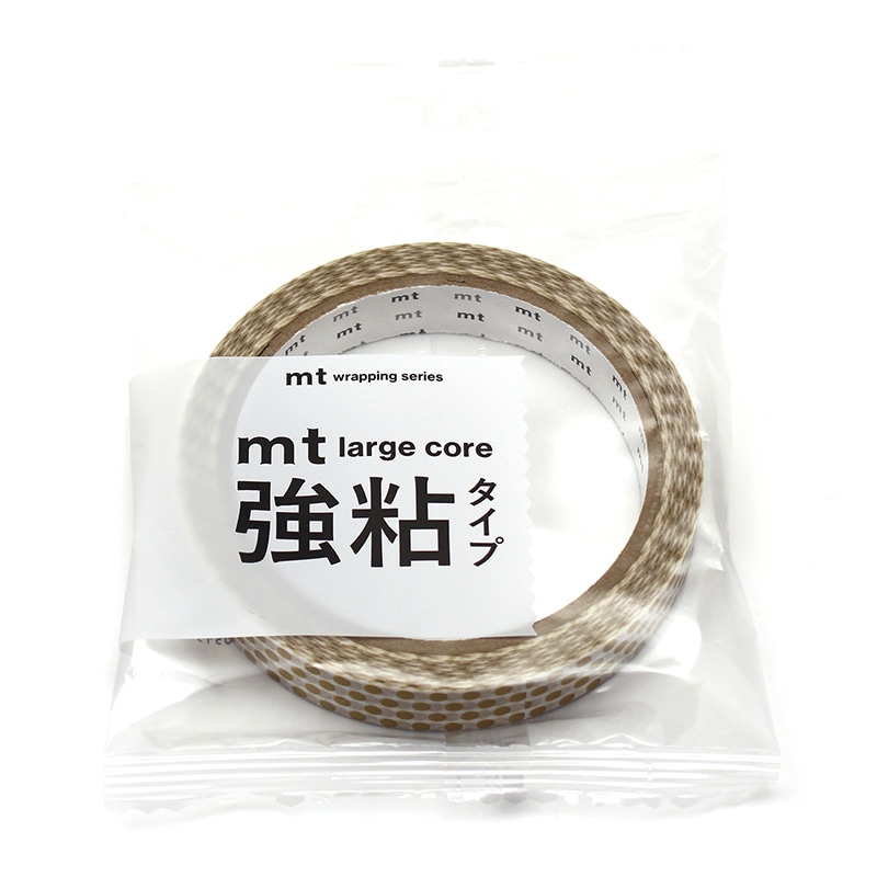 カモ井加工紙 マスキングテープ　mt　large　core ドット・金　強粘着 MT01L073 1巻（ご注文単位1巻）【直送品】