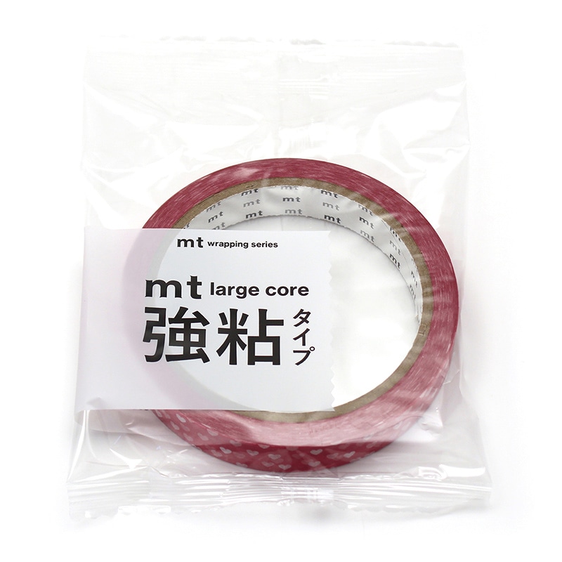 カモ井加工紙 マスキングテープ　mt　large　core ハート・スポット　強粘着 MT01L078 1巻（ご注文単位1巻）【直送品】