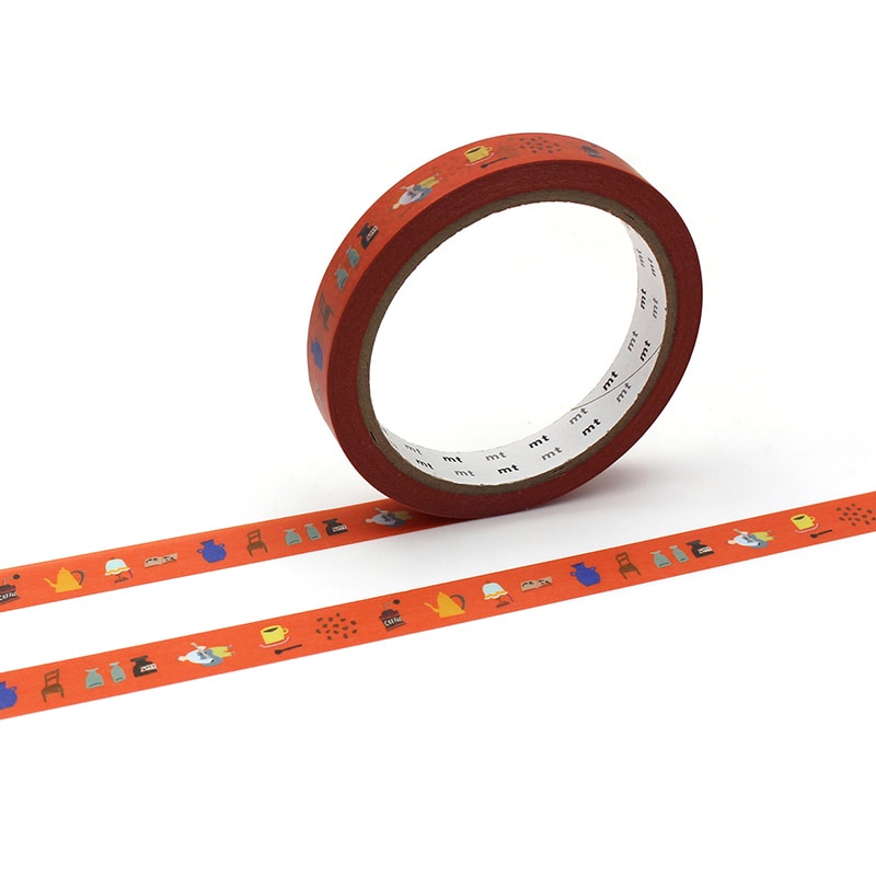 カモ井加工紙 マスキングテープ mt large core カフェ 強粘着 MT01L080 1巻(ご注文単位1巻)【直送品】