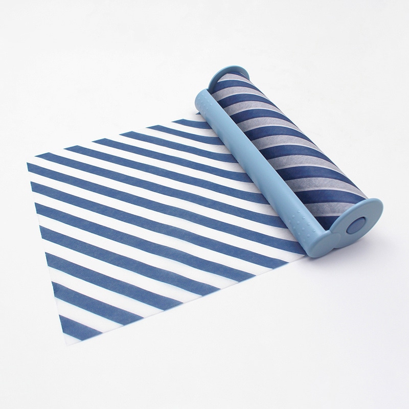 カモ井加工紙 マスキングテープ mt まもラップカッター 箱入 スカイブルー×ストライプ・ネイビー MTMWRP01 1本(ご注文単位1本)【直送品】