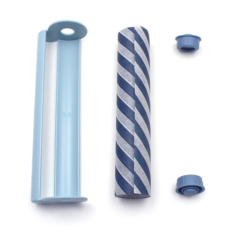 カモ井加工紙 マスキングテープ mt まもラップカッター 箱入 スカイブルー×ストライプ・ネイビー MTMWRP01 1本(ご注文単位1本)【直送品】