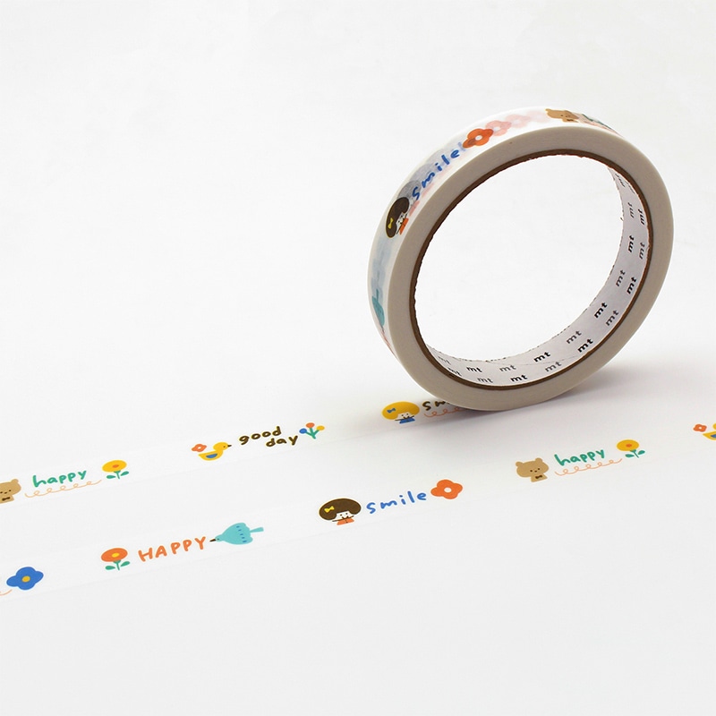 カモ井加工紙 マスキングテープ mt large core 強粘着 1巻 smile MT01L082 1巻(ご注文単位1巻)【直送品】