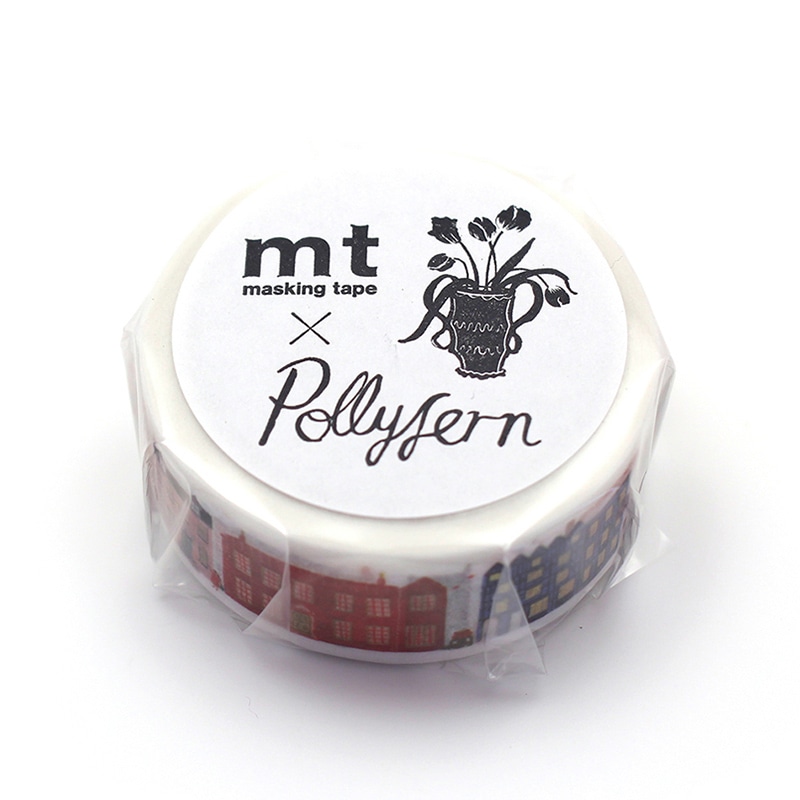 カモ井加工紙 マスキングテープ mt ポーリー・ファーン Street MTPOLL02 1巻（ご注文単位1巻）【直送品】
