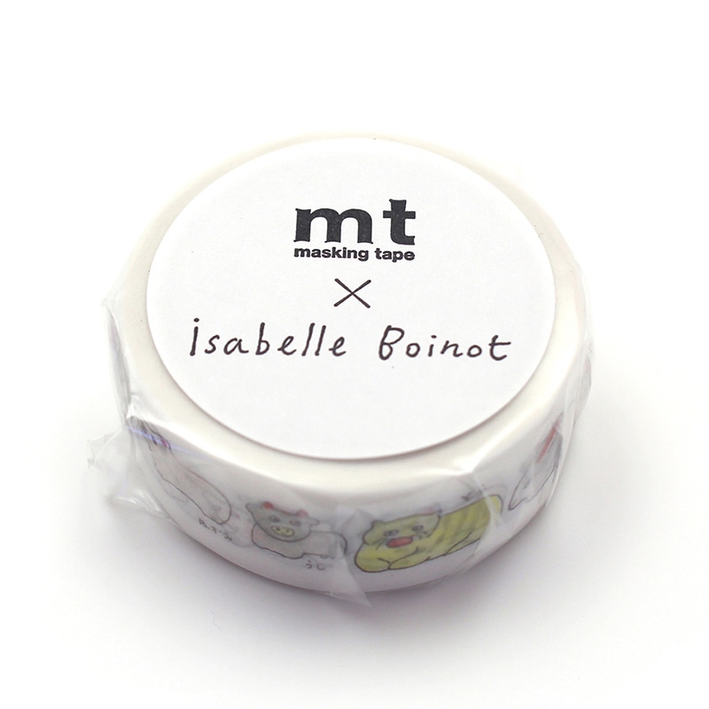 カモ井加工紙 マスキングテープ mt イザベル・ボワノ えと MTISAB01 1巻（ご注文単位1巻）【直送品】