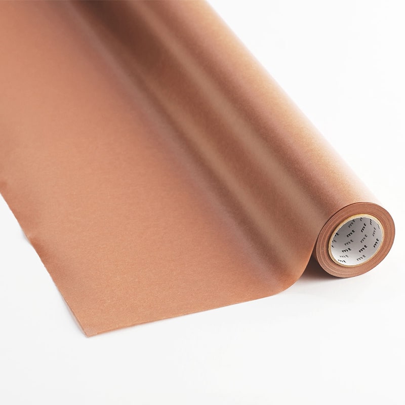 カモ井加工紙 mt ラッピングロール チョコレート MTPAP237 1本（ご注文単位5本）【直送品】