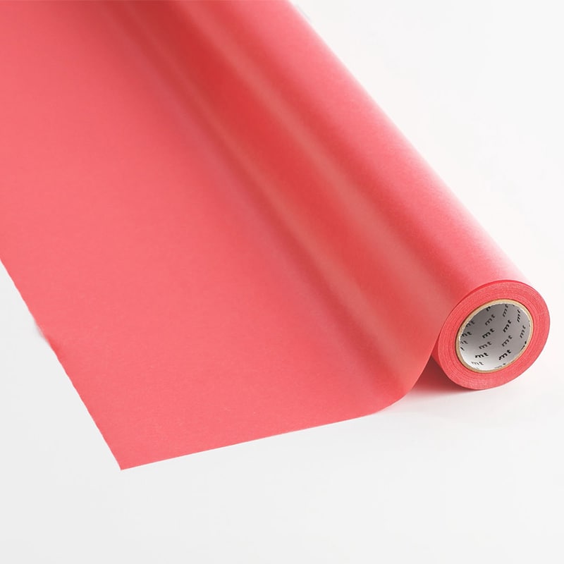 カモ井加工紙 mt ラッピングロール 朱赤 MTPAP241 1本（ご注文単位5本）【直送品】