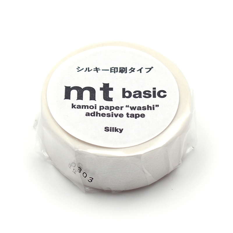 カモ井加工紙 マスキングテープ mt basic シルキーホワイト MT01P583 1個（ご注文単位1個）【直送品】