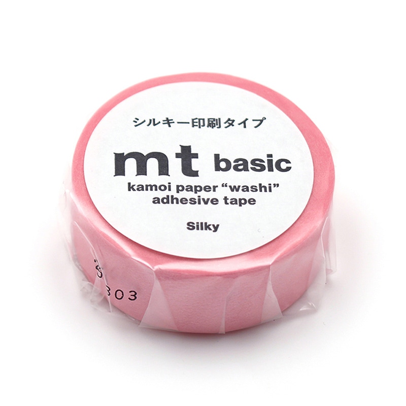 カモ井加工紙 マスキングテープ mt basic シルキーピンク MT01P584 1個（ご注文単位1個）【直送品】