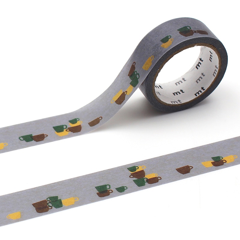 カモ井加工紙 mt upcycle tape 重なるティーカップ MT01UP03 1個(ご注文単位1個)【直送品】