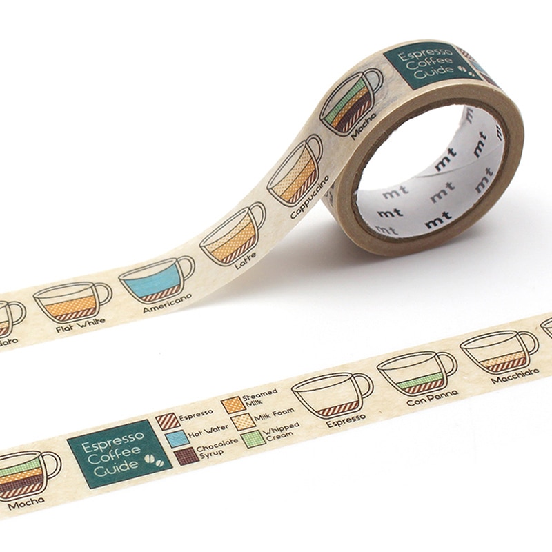 カモ井加工紙 mt upcycle tape エスプレッソコーヒーの手引き MT01UP05 1個(ご注文単位1個)【直送品】