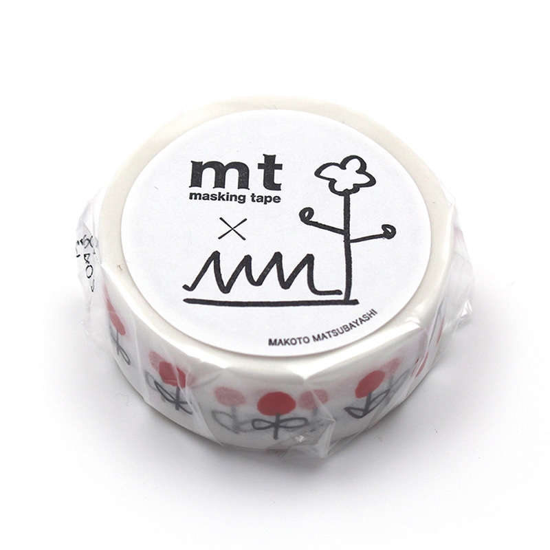 カモ井加工紙 マスキングテープ mt×松林誠 黒猫 MTMATU01 1巻（ご注文単位1巻）【直送品】