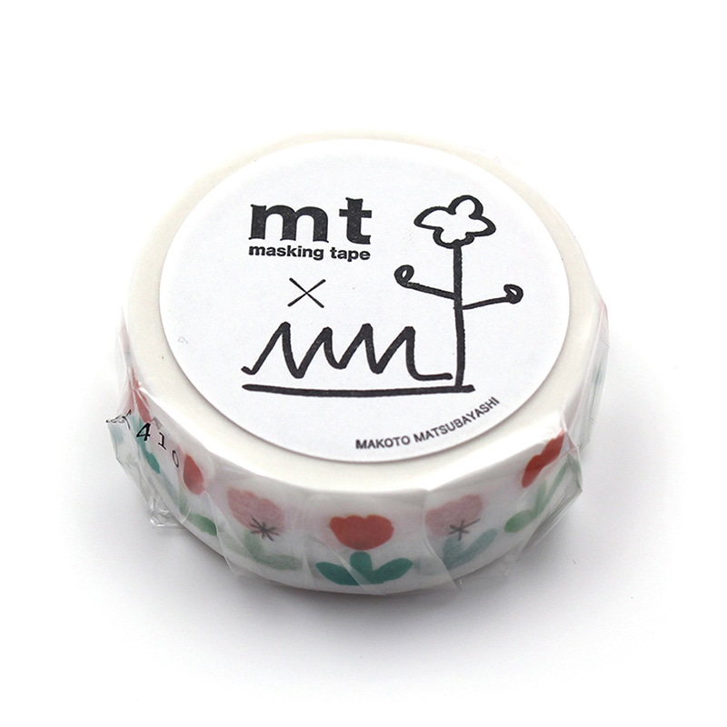 カモ井加工紙 マスキングテープ mt×松林誠 チューリップ MTMATU02 1巻（ご注文単位1巻）【直送品】