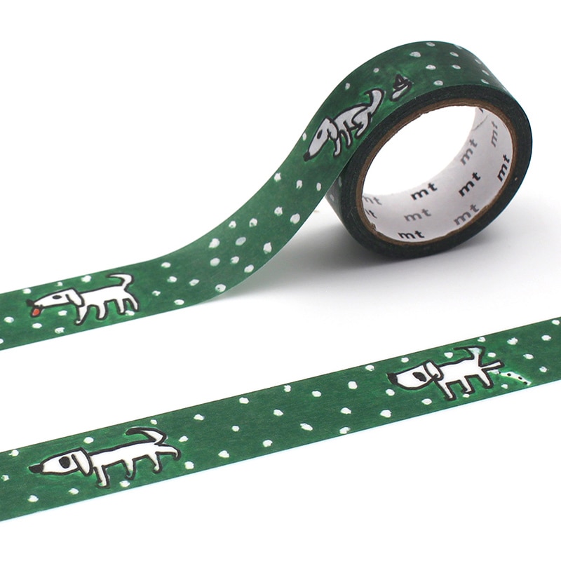 カモ井加工紙 マスキングテープ mt×松林誠 散歩 MTMATU03 1巻(ご注文単位1巻)【直送品】