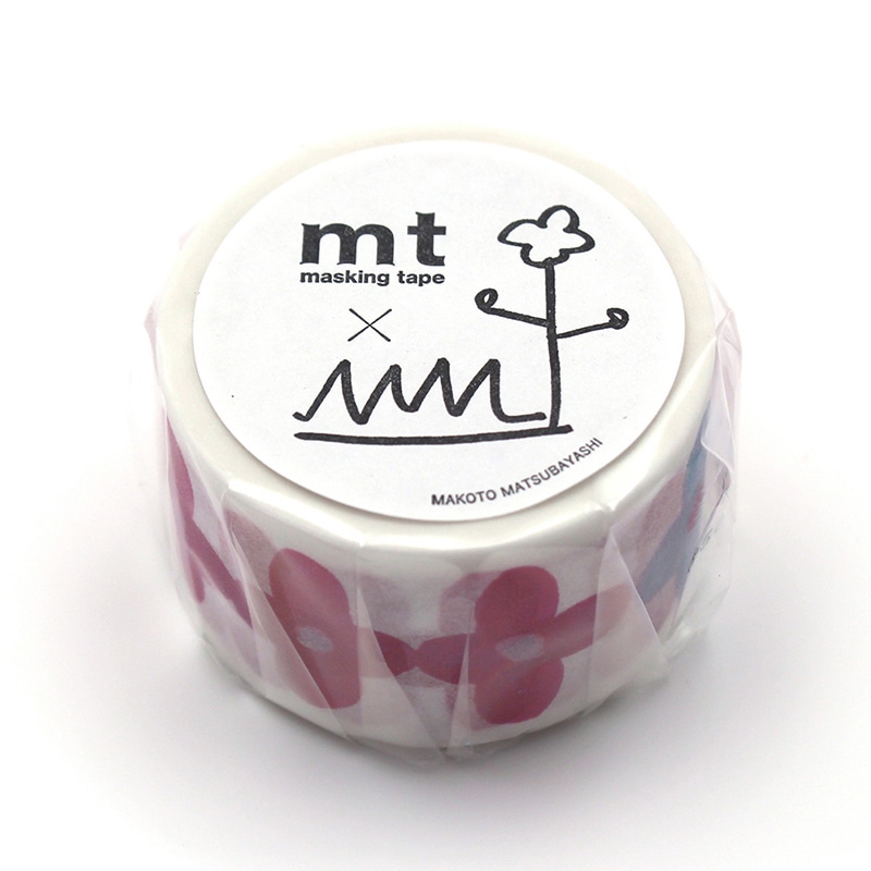 カモ井加工紙 マスキングテープ mt×松林誠 花飾り MTMATU05 1巻（ご注文単位1巻）【直送品】