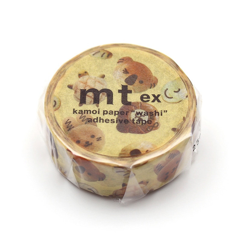 カモ井加工紙 マスキングテープ mt ex どうぶつパン MTEX1P256 1巻（ご注文単位1巻）【直送品】