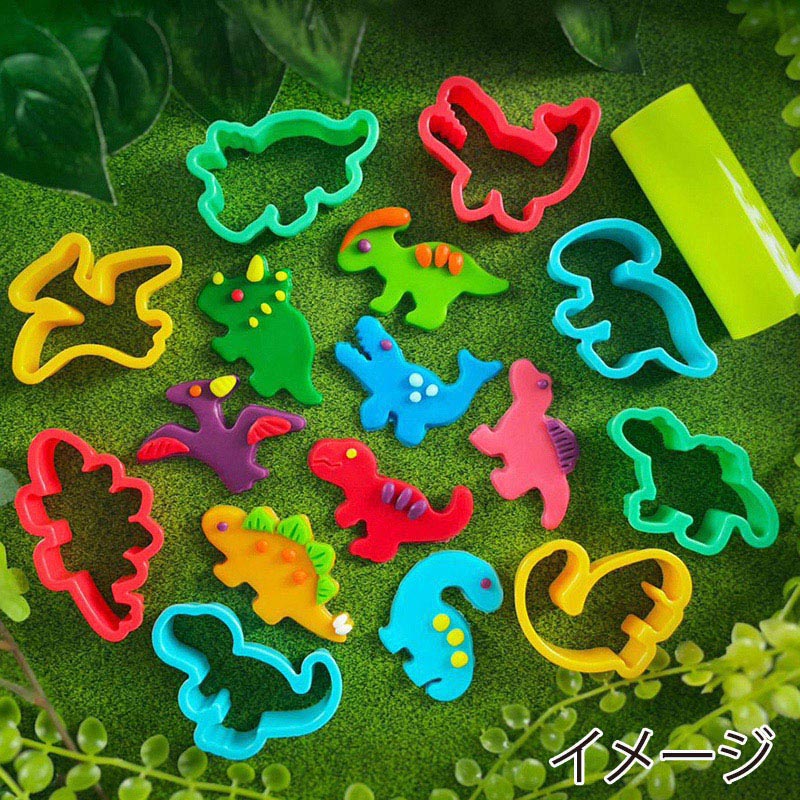 銀鳥産業 ギンポー　ねんどぬき型＆ローラー きょうりゅう 462-311 1個（ご注文単位10個）【直送品】