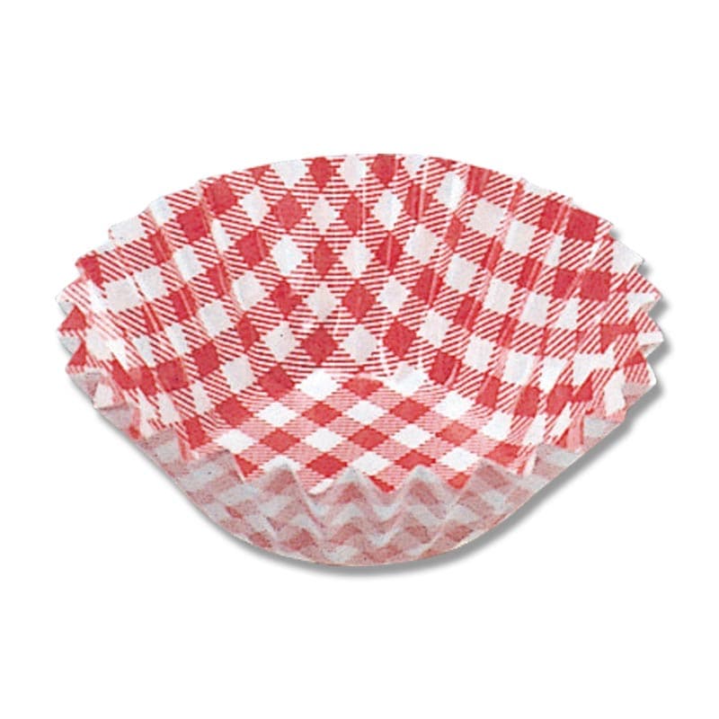 UACJ製箔 おかずケース 7号深口 赤チェック 1本(250枚入)