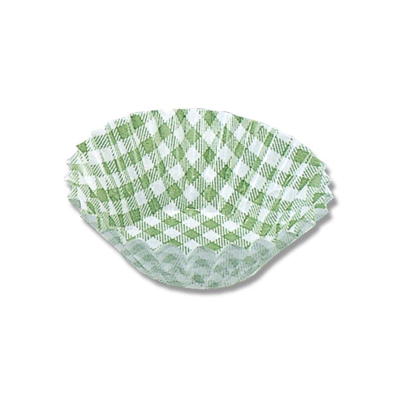 UACJ製箔 おかずケース 5号深口 緑チェック 1本(250枚入)