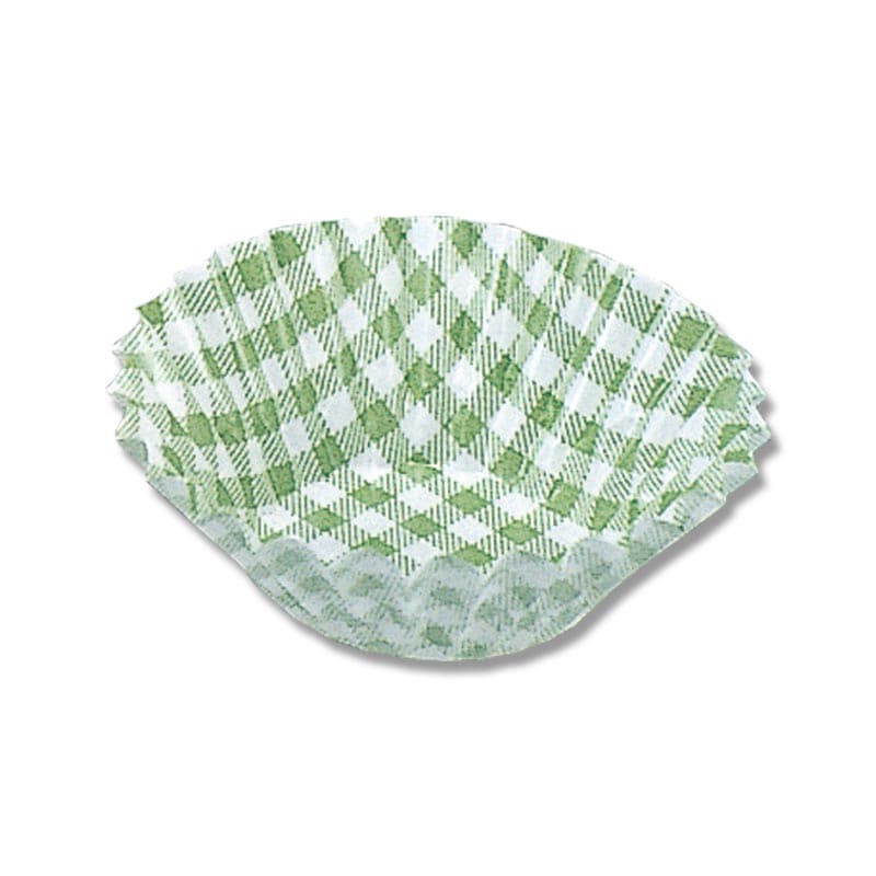 UACJ製箔 おかずケース 6号深口 緑チェック 1本(250枚入)