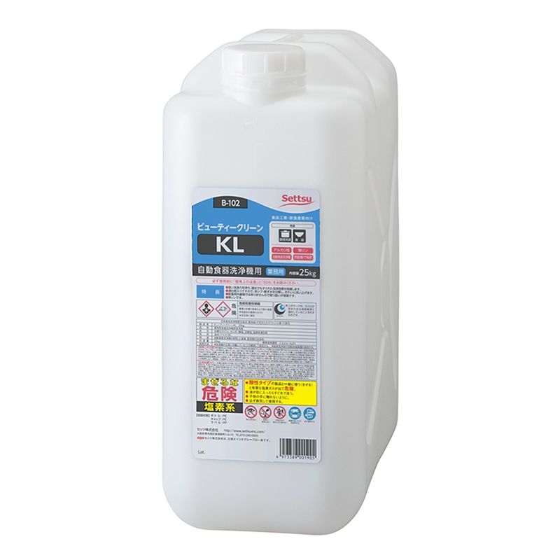 セッツ 自動食器洗浄機用洗剤 ビューティークリーンKL 25kg B-102 1本（ご注文単位1本）【直送品】