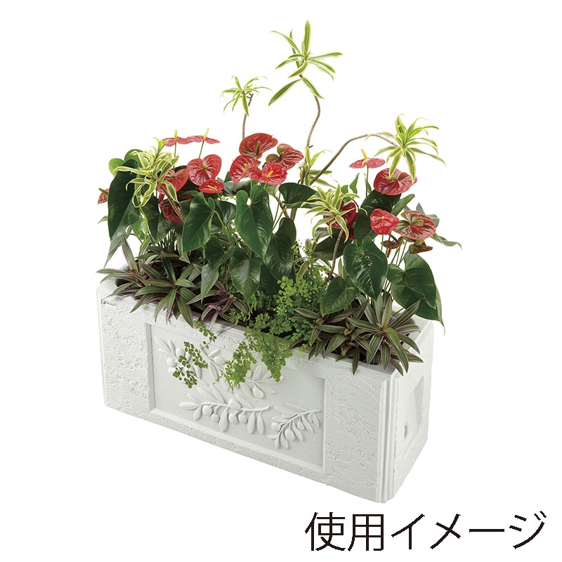 リッチェル タウンプランターWS　スリム 90型　オリーブ 81891 1個（ご注文単位1個）【直送品】