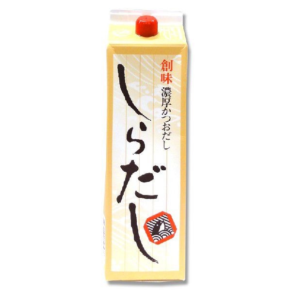 創味食品 濃厚かつおだし　しらだし 1.8L 常温 1個※軽（ご注文単位1個）※注文上限数12まで【直送品】