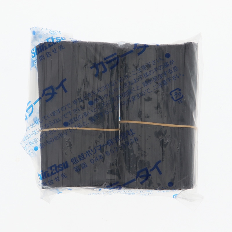 信越ポリマー カラータイ 4mm幅×8cm 黒 1000本/束