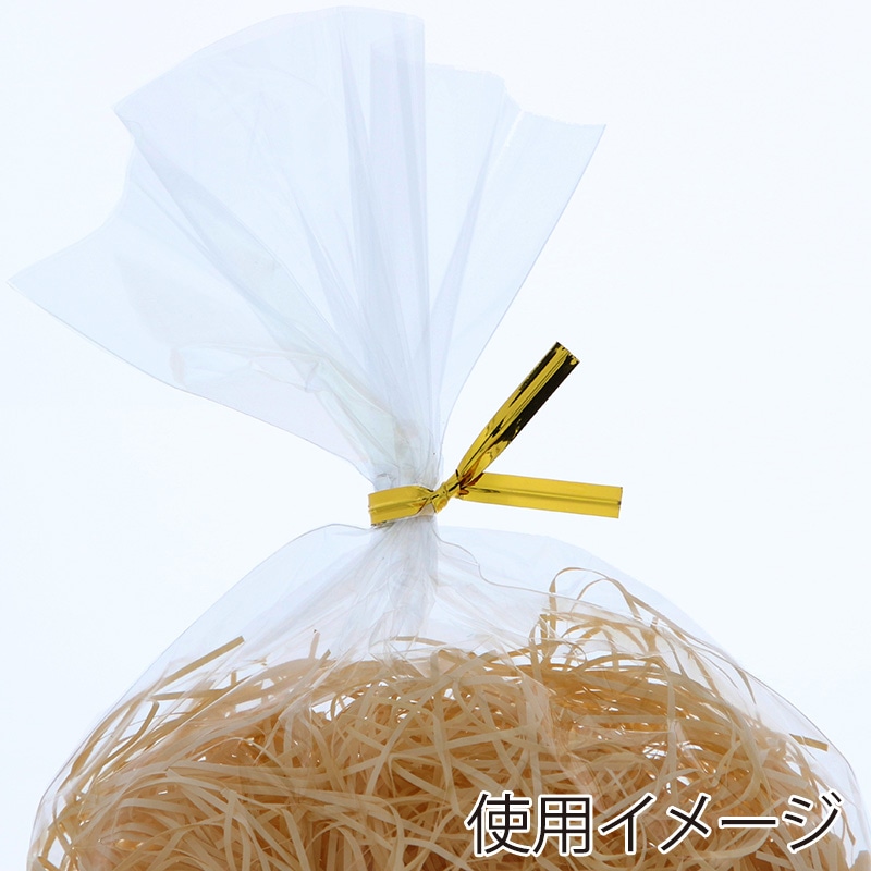 信越ポリマー カラータイ(ミニパック) 4mm幅×8cm 金 100本/束