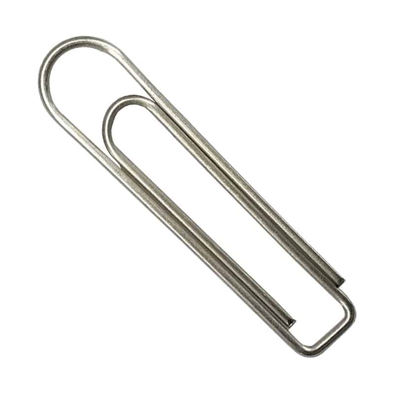 サンケーキコム ゼムクリップ 大 28mm 徳用 1000本箱入 GM-1-10 1箱（ご注文単位10箱）【直送品】