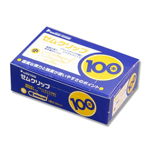 サンケーキコム ゼムクリップ 小 23mm 100本箱入 GM-3 1個（ご注文単位20個）【直送品】