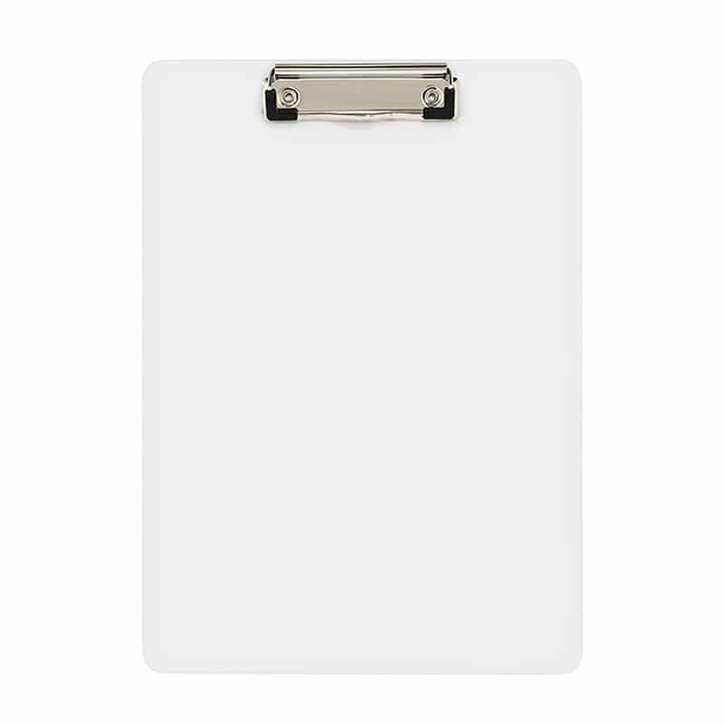 サンケーキコム A4クリップボード ホワイト SCB-01-WH 1パック（ご注文単位5パック）【直送品】