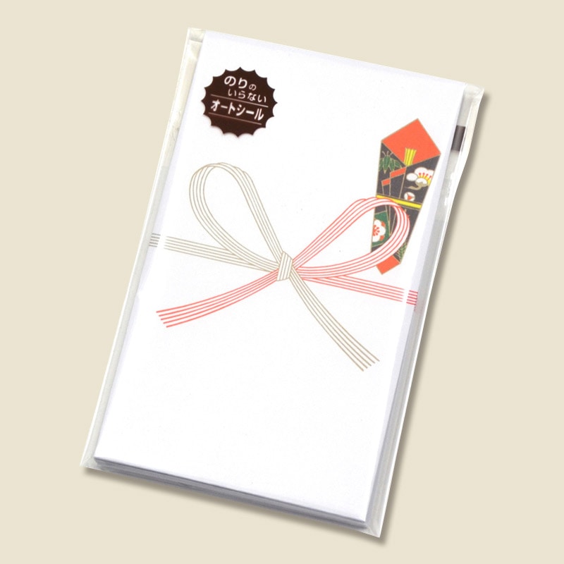 ササガワ のし袋 五型 1冊10枚入り 5-2307 祝 無字 1冊(ご注文単位30冊)【直送品】