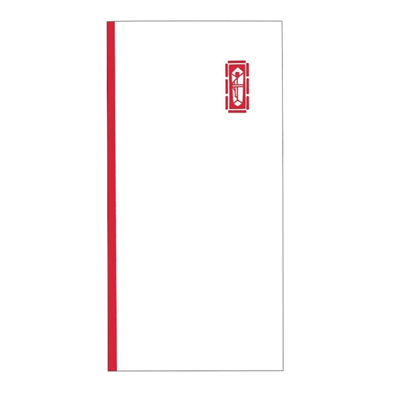 ササガワ 特上のし袋 万型 赤棒 無字 奉書紙 5-2719 10枚 1冊(ご注文単位20冊)【直送品】