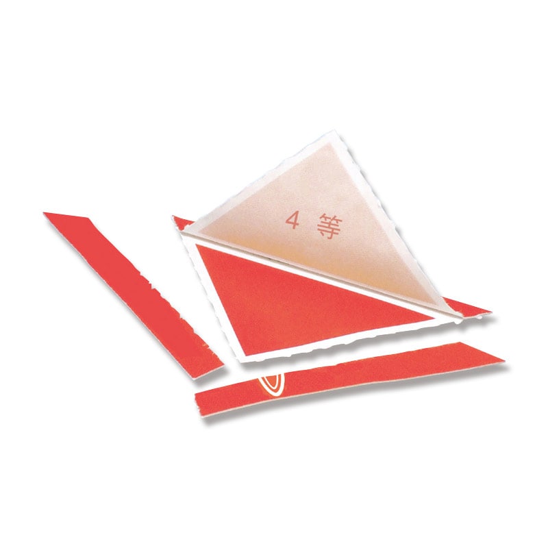 ササガワ 三角くじ 機械貼 24枚袋入(12枚×2シート) 5-534 福引券 4等 1冊(ご注文単位1冊)【直送品】