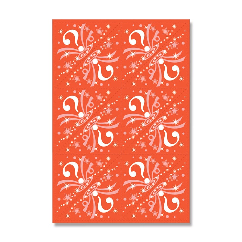 ササガワ 三角くじ 機械貼 24枚袋入(12枚×2シート) 5-561 B賞 1冊(ご注文単位1冊)【直送品】