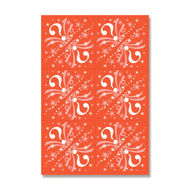 ササガワ 三角くじ 機械貼 24枚袋入(12枚×2シート) 5-563 D賞 1冊(ご注文単位1冊)【直送品】