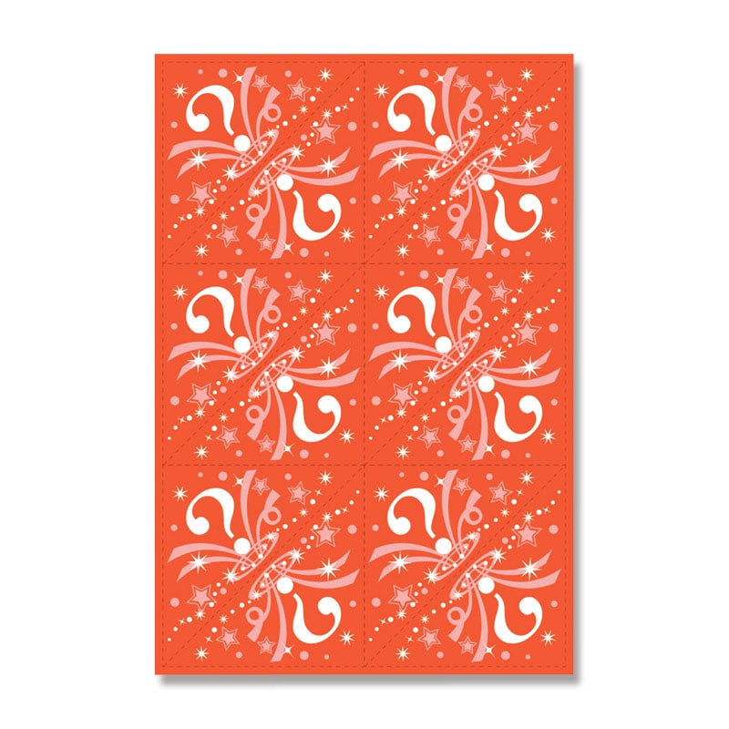 ササガワ 三角くじ　機械貼 24枚袋入（12枚×2シート） 5-565　F賞 1冊（ご注文単位1冊）【直送品】