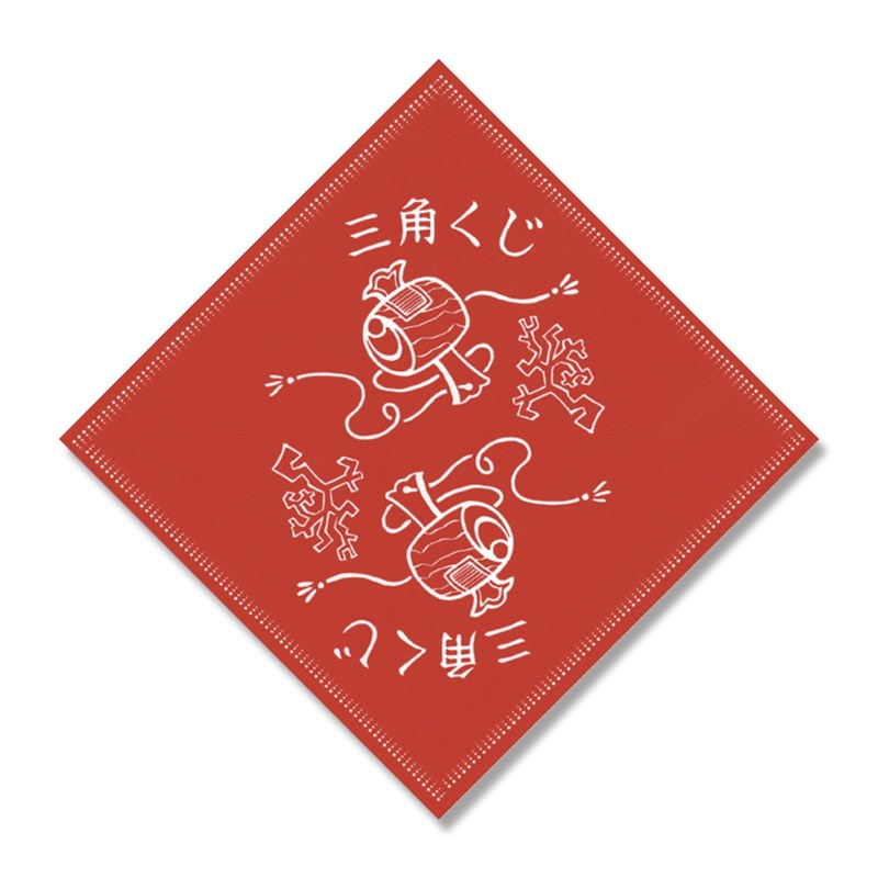 ササガワ 三角くじ デザインくじ 100枚袋入 裏白無地(貼りなし) 5-810 小槌(こづち) 1冊(ご注文単位1冊)【直送品】