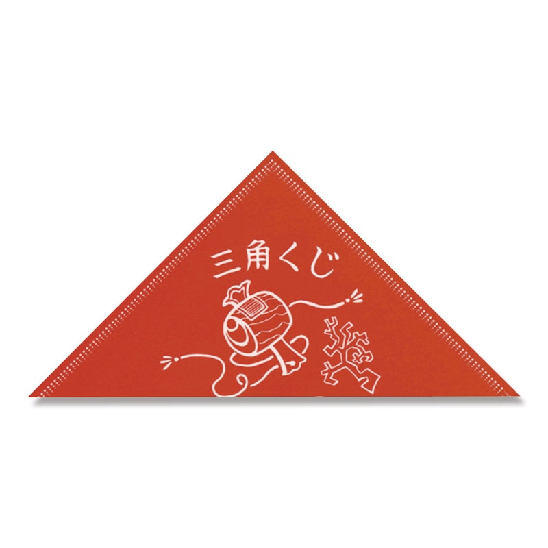 ササガワ 三角くじ デザインくじ 100枚袋入 裏白無地(貼りなし) 5-810 小槌(こづち) 1冊(ご注文単位1冊)【直送品】