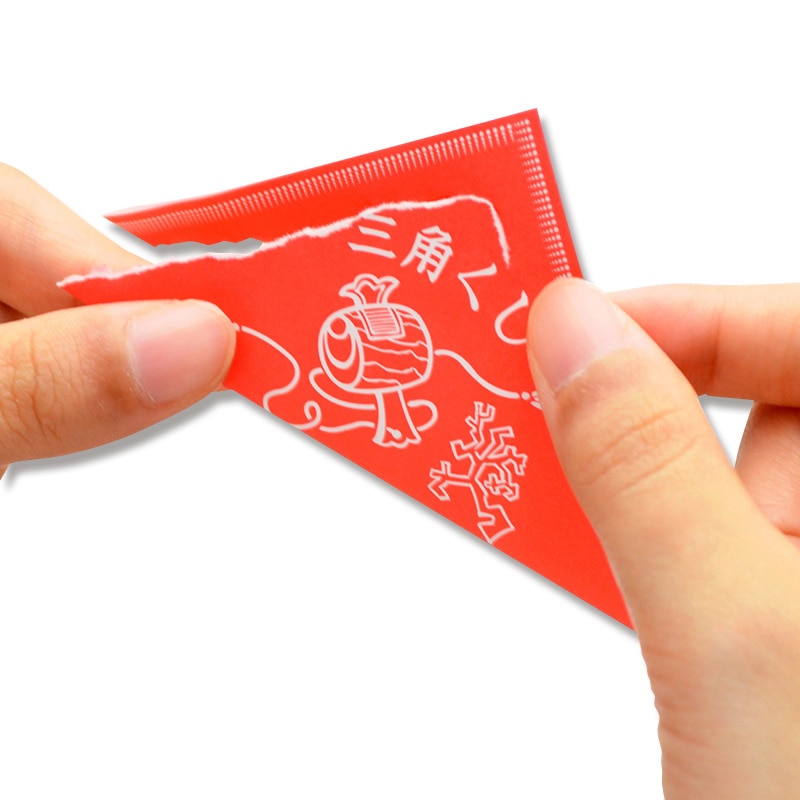 ササガワ 三角くじ デザインくじ 100枚袋入 裏白無地(貼りなし) 5-810 小槌(こづち) 1冊(ご注文単位1冊)【直送品】