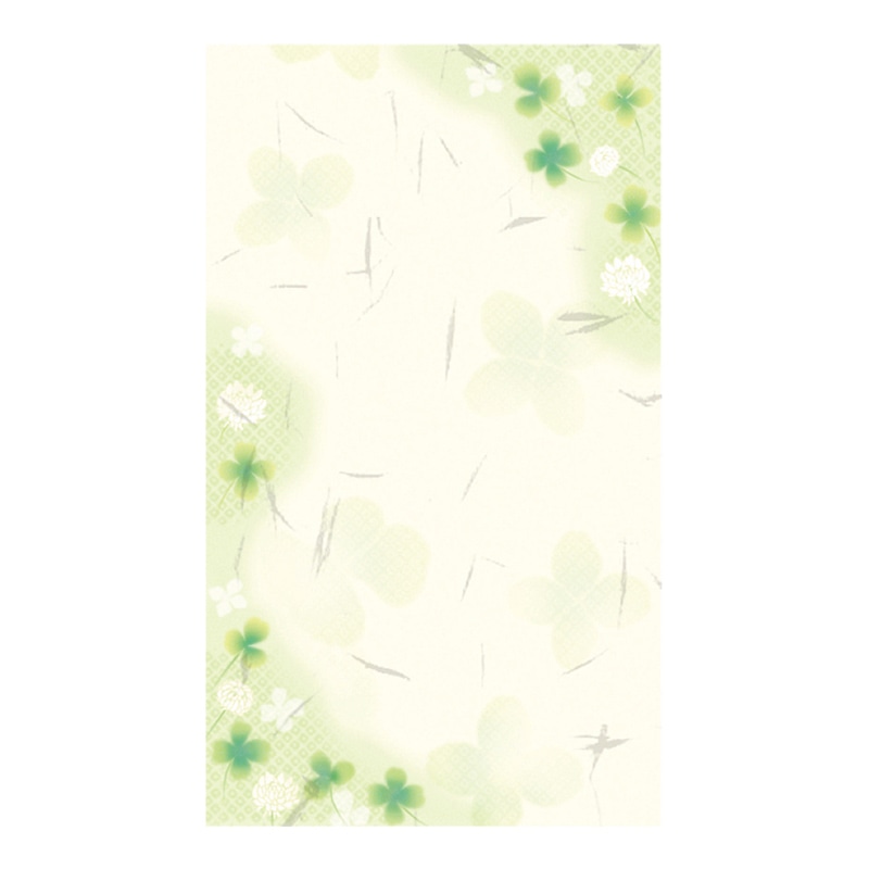 ササガワ のし袋 和ごころ　五型　白つめ草 5-3751　5枚 1冊（ご注文単位5冊）【直送品】