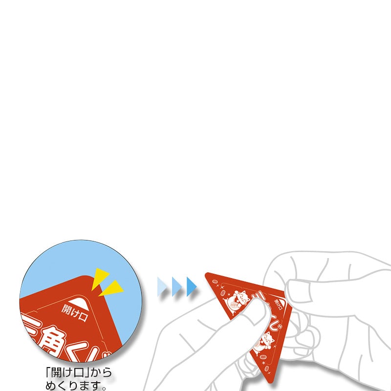 ササガワ 三角くじ スッキリくじ 10枚袋入 5-723 3等 1冊(ご注文単位1冊)【直送品】