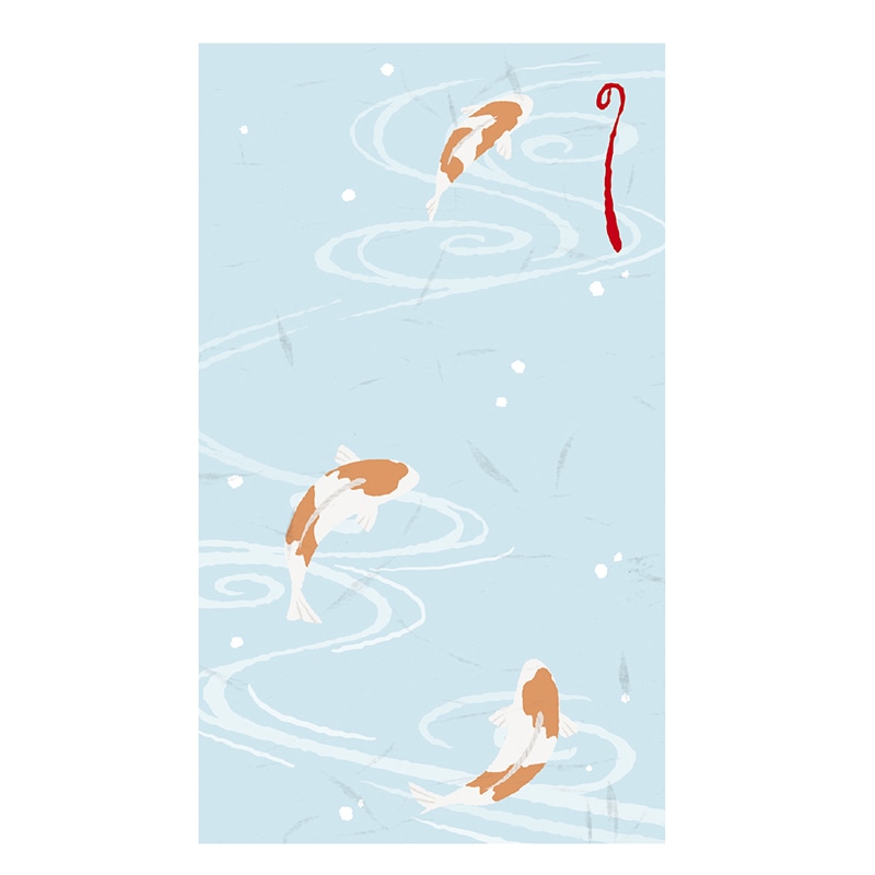 ササガワ のし袋 縁起もん　五型　鯉 5-3873 1冊（ご注文単位5冊）【直送品】