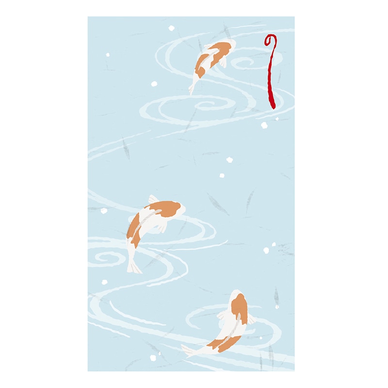 ササガワ のし袋 縁起もん　万型　鯉 5-3893 1冊（ご注文単位5冊）【直送品】